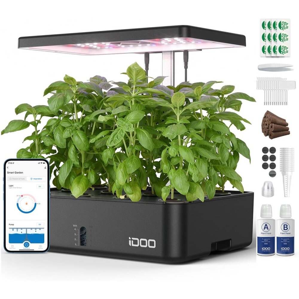 Hydroponics Growing System Kit 12pods, Christmas Gifts For Women Mom, Herb Garde